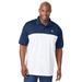 Men's Big & Tall Fila® Colorblock Polo by FILA in Navy White (Size 3XL)