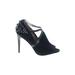 Sam Edelman Heels: Black Shoes - Women's Size 6 - Peep Toe