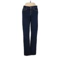 Gap Jeans - Super Low Rise Straight Leg Denim: Blue Bottoms - Women's Size 29 - Dark Wash