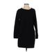 Athleta Active Dress - Sweater Dress: Black Solid Activewear - Women's Size Small