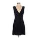 Jill Stuart Casual Dress - Mini: Blue Jacquard Dresses - Women's Size 4