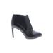 Via Spiga Ankle Boots: Black Print Shoes - Women's Size 7 - Almond Toe