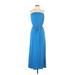 J.Crew Casual Dress - Maxi: Blue Dresses - Women's Size X-Small