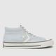 Converse star player 76 mid trainers in pale blue