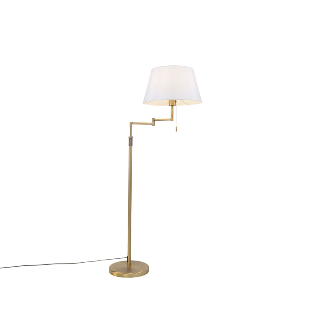Lampadaire en tissu bronze