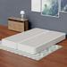 Onetan 8-Inch Wooden Box Spring, Low Profile Split Bed Foundation Ideal for Mattress, No Assembly Needed, White.