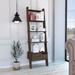 4 Open Shelves with Drawers, Ladder Bookshelf Industrial Bookcases Plant Shelves for Bedroom Living Room or Home Office