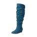 Extra Wide Width Women's The Tamara Wide Calf Boot by Comfortview in Midnight Teal (Size 11 WW)