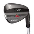 COOLO High Spin Golf Wedges, Gap Wedge, Sand Wedge, Lob Wedge, Milled Club Face with Mid Bounce (Lob Wedge 60°, Black Satin)