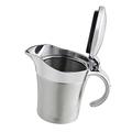 Easy Pour Gravy Boat Stainless Steel Gravy Boat With Lid, Sauce Tank Boat, Double-layer Thermal Gravy Boat, Very Suitable for Family Dinner Sauce Pourer (Size : 450ml)