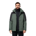 Funktionsjacke JACK WOLFSKIN "ROMBERG 3IN1 JKT M" Gr. XL, grün (hedge green) Herren Jacken Übergangsjacken