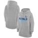 Women's G-III 4Her by Carl Banks Heather Gray Kansas City Royals Tri-Blend Team Fleece Pullover Hoodie