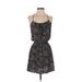 Parker Casual Dress - Mini Scoop Neck Sleeveless: Black Dresses - Women's Size X-Small