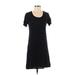 Casual Dress - Shift: Black Jacquard Dresses - Women's Size Medium