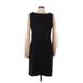 Gabby Skye Casual Dress - Sheath: Black Polka Dots Dresses - Women's Size 8