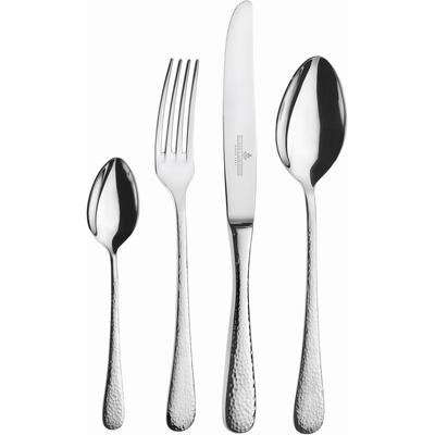 Besteck-Set "MIA", silber (silberfarben), 24 tlg., Chromnickelstahl 18/10, PICARD & WIELPÜTZ SOLINGEN, Essbesteck-Sets, Hammerschlag-Optik, im Geschenk-Karton Image