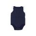 Baby Gap Short Sleeve Onesie: Blue Polka Dots Bottoms - Size 6-12 Month