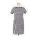 Old Navy Casual Dress - Shift Crew Neck Short sleeves: Ivory Print Dresses - Women's Size Medium