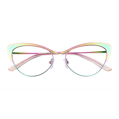 Female s horn Rainbow Titanium Prescription eyeglasses - Eyebuydirect s Valerie