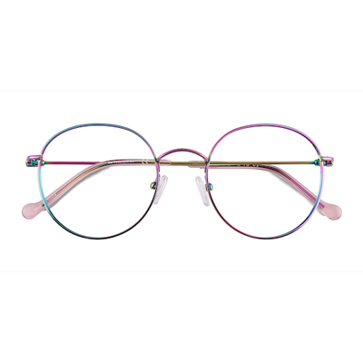 Unisex s round Rainbow Titanium Prescription eyeglasses - Eyebuydirect s Gavi