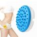 Anti Cellulite Massager Silicone Body Brush & Cellulite Remover Silicone Exfoliating Body Brush & Body Scrubber Improves Fat Deposits Shower Massage Scrubber Use with Cream or Oil Blue