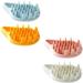 Silicone Hair Scrubber 4pcs Safe Practical Durable Fine Handheld Massager Massage Comb for Adults Female Women