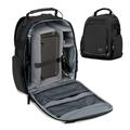 USA GEAR Audio Equipment Backpack - Microphone Case for Wireless Microphones Recording Microphones & Accessories Compatible with Shure Sennheiser Audio-Technica Rode VideoMic and More (Black)