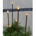 Wind & Weather Garden Stakes Multi - Crackled Glass Orb LED Garden Stake - Set of 3