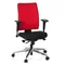 Bürostuhl / Drehstuhl PRO-TEC 350 Stoff schwarz/rot hjh OFFICE