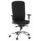 Bürostuhl / Chefsessel HIGH-TEC Stoff schwarz hjh OFFICE
