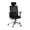 Bürostuhl / Chefsessel CAPTIVA Sitz Stoff / Rücken Netz schwarz / schwarz hjh OFFICE