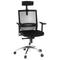 Bürostuhl / Chefsessel PORTO MAX Sitz Stoff / Rücken Netz schwarz hjh OFFICE
