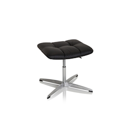 Hocker / Drehstuhl SARANTO Kunstleder schwarz hjh OFFICE Image