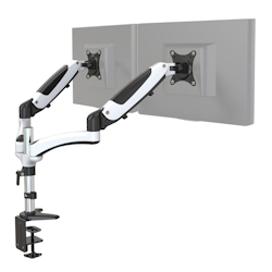 Monitorhalterung VM-MG2 - 2 Monitore 15 - 27 Zoll schwarz/weiß hjh OFFICE