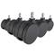 5x Teppichrollen ROLO No-Noise 11mm / 75mm Büro-Stuhl-Rollen für Teppich (5er Pack) hjh OFFICE
