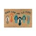 iOPQO Home Decor Outdoor Rug Summer Welcome Sign Hello Sunshine Flip Flop Doormat Funny Cute Doormat Door Mat Welcome Friends Doormat Funny Doormat New Home Door Mat Door Mat