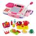 Vokodo Toy Cash Register With Microphone Calculator Grocery Items Shopping Basket Scanner And Pretend Play Money Kids Supermarket Cashier Bank Gift For Preschool Children Boys Girls Toddlers (Pink)