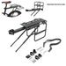 Bicycle Rear Rack Fender Luggage Rack Seat w/ metal adjustable side wing