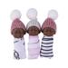 Baby Dolls PVC Lifelike Soft Dolls Body Washable Realistic Vinyl Newborn Baby Dolls with Clothes and Hat Toy Accessories Sleeping Baby Newborn in Swaddling Home Decoration 2/3/6/10 PCS