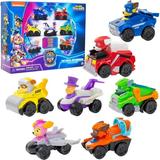 Paw Patrol: The Mighty Movie Toy Vehicle Set: 7 Pack with All Major Characters & Exclusive Mayor Humdinger Movie Figure- Gift Set with Rubble Chase Skye Zuma Marshall & Rocky (Unique Movie Color)