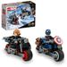 LEGO Marvel Black Widow & Captain America Motorcycles 76260 Buildable Marvel Toy for Kids Ages 6-8 Marvel Playset Based on the Avengers Age of Ultron Movie with a Captain America Bike & 2 Minifigures