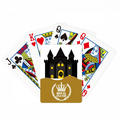 Fairy Tale Castle Colorful Illustration Royal Flush Poker Playing Card Game