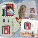 Miayilima Mini Ornament Resin Doll DIY House Game 7PCS Toy Decoration Desktop Home Decor multicolor