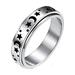 TRINGKY Women Men Fidget Spinner Ring Jewelry Stainless Steel Fidget Anxiety Ring Gifts