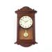 Farfi Dollhouse Wall Clock Portable Cosplay Lightweight Mini Vintage Wooden Hanging Clock Model Daily Display (Type B)