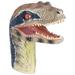 Portable Rubber Dinosaur Puppet Realistic Soft Latex Rubber Animal Glove Wearable Hand Painted Craft Dinosaur Hand Puppet Realistic Role Play ToyHand Puppets