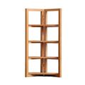 Farfi 1 Set Dollhouse Storage Shelf Model Safe Miniature Wooden Storage Rack Classic Shelf for Dollhouse Decoration (Ebony)