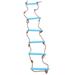 6-sections Portable Children Ladder Creative Outdoor Climbing Toy Interesting Kids Outside Sports Supplies for Toddlers (Blue)