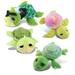 DolliBu Plush Sea Turtle Stuffed Toys - Soft Huggable Turtle Plush Kit Adorable Ocean Creature Plush toys Cute Turtle Cuddle Gifts Super Soft Plush Doll Sea Life Toys for Kids and Adults - 4 Pack