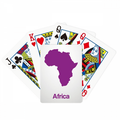 Purple Africa Illustration Map Pattern Poker Playing Magic Card Fun Board Game